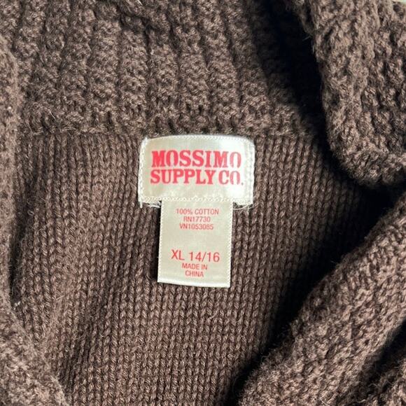 Vintage Mossimo Supply Co Brown Size XL 100% Cotton Women's Knit Long Cardigan - Picture 5 of 6